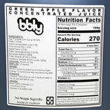 BBLY Green Apple Syrup, 11lbs x btl