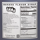 BBLY Banana Flavored Syrup, 11lbs x btl