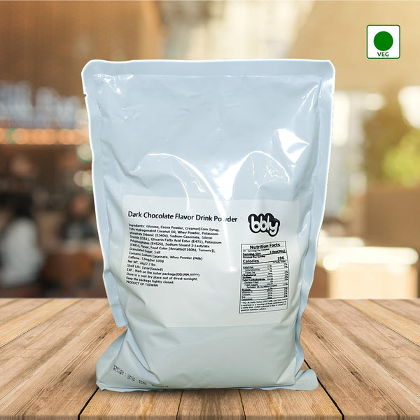 BBLY Dark Chocolate Powder, 2.2lbs x 1 Bag