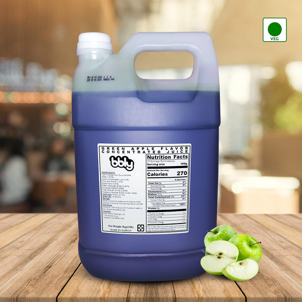 BBLY Green Apple Syrup, 11lbs x btl