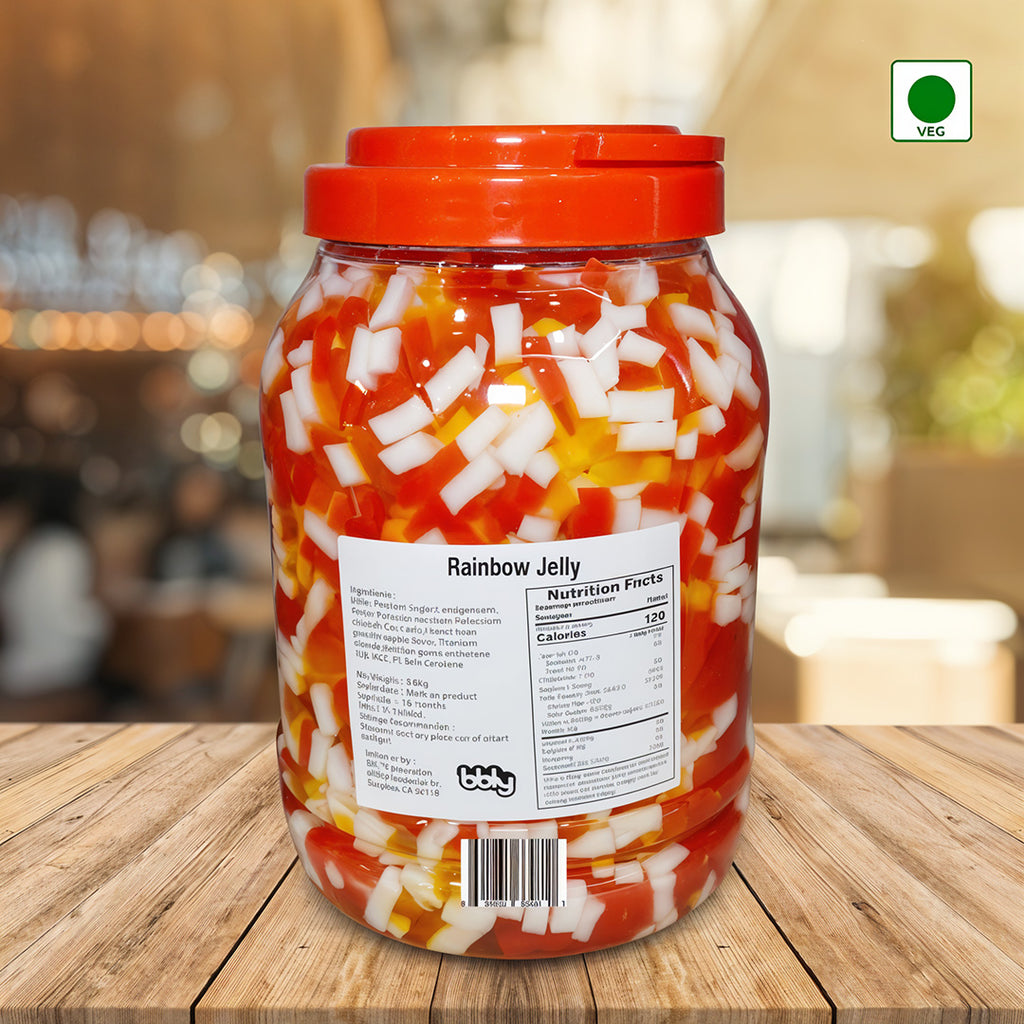 BBLY Rainbow Jelly, 8.5 lbs (Pack of 4)