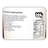 BBLY Strawberry Popping Boba, 7 lbs x 1btl